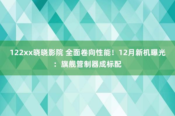 122xx晓晓影院 全面卷向性能！12月新机曝光：旗舰管制器成标配