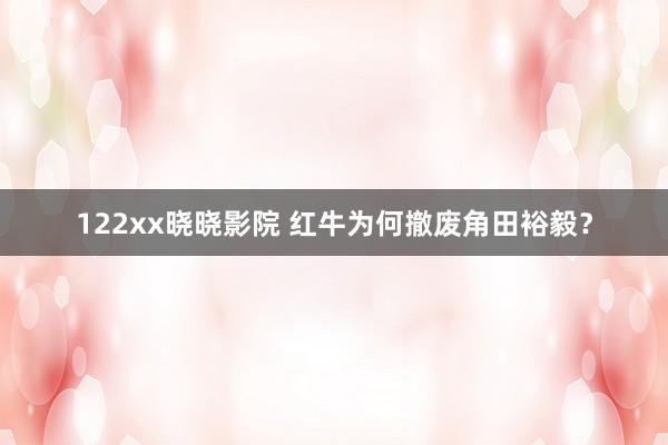 122xx晓晓影院 红牛为何撤废角田裕毅？