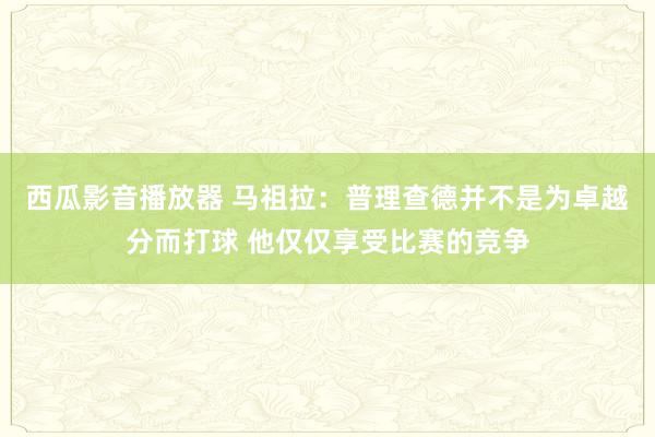 西瓜影音播放器 马祖拉：普理查德并不是为卓越分而打球 他仅仅享受比赛的竞争