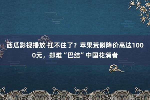 西瓜影视播放 扛不住了？苹果荒僻降价高达1000元，却难“巴结”中国花消者