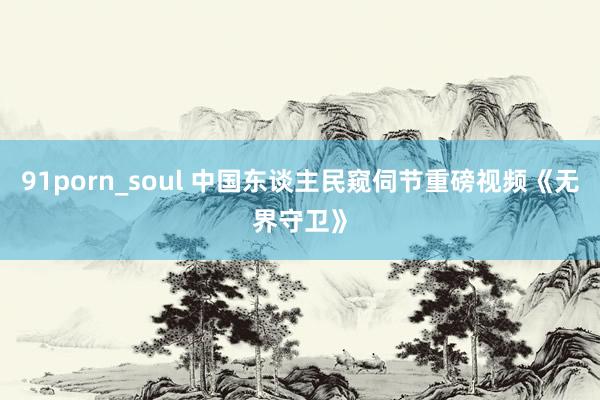 91porn_soul 中国东谈主民窥伺节重磅视频《无界守卫》