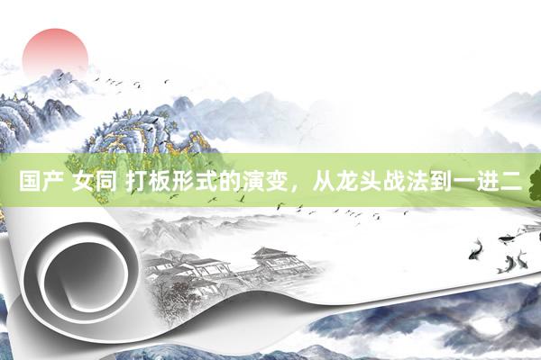 国产 女同 打板形式的演变，从龙头战法到一进二