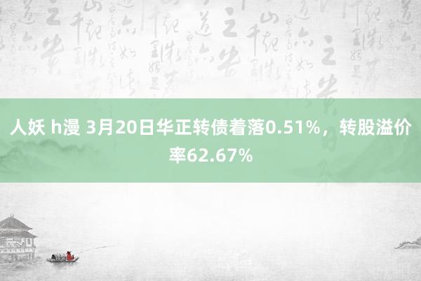 人妖 h漫 3月20日华正转债着落0.51%,转股溢价率62.67%
