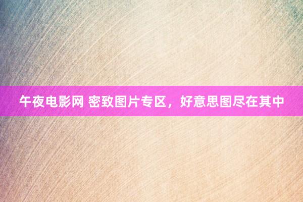 午夜电影网 密致图片专区，好意思图尽在其中