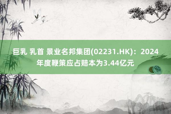 巨乳 乳首 景业名邦集团(02231.HK)：2024年度鞭策应占赔本为3.44亿元